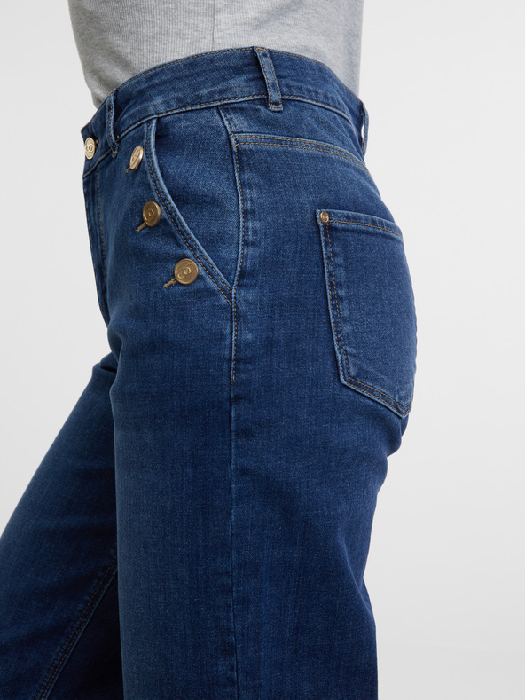 Orsay ORSAY sötétkék női széles szárú farmer