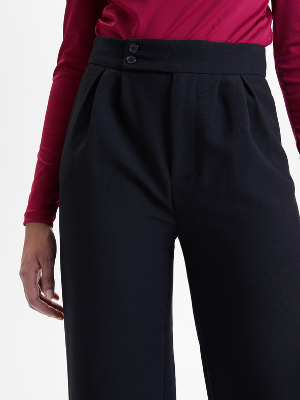 Orsay ORSAY fekete női széles szárú nadrág