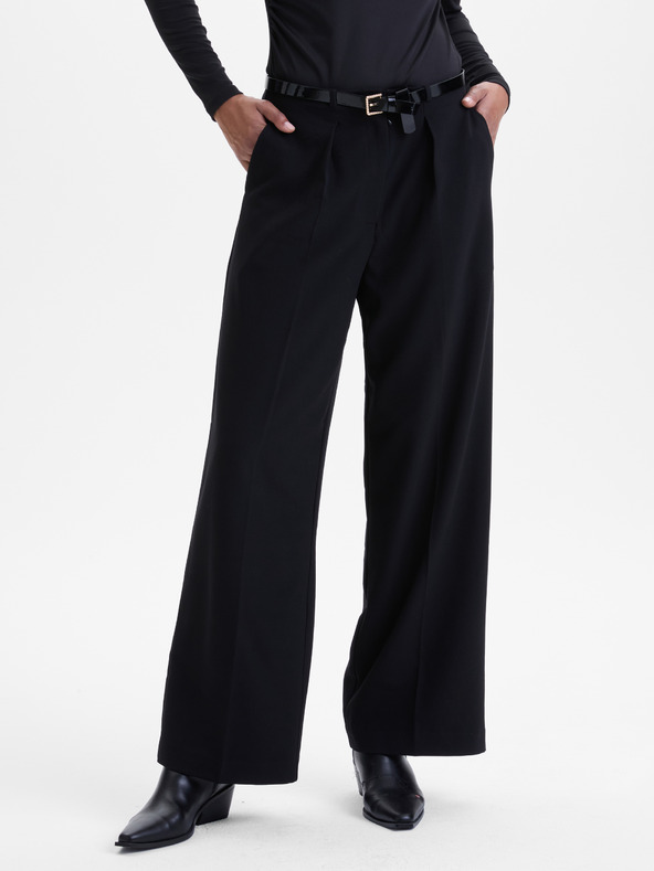 Orsay Fekete bő szabású női nadrág ORSAY