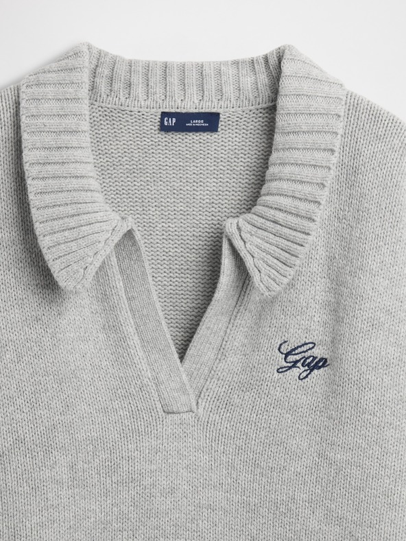 GAP Gyapjútartalmú aszimmetrikus pulóver GAP