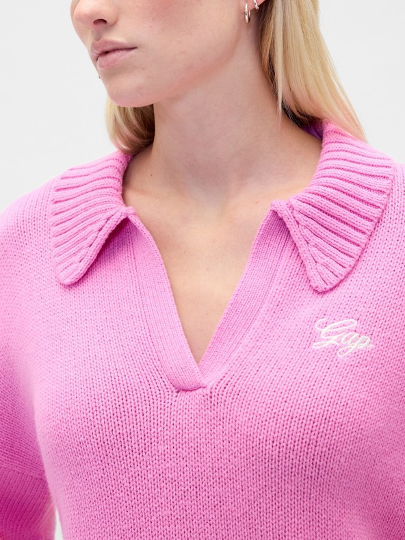 GAP Aszimmetrikus gyapjúkeverék pulóver GAP