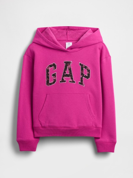 GAP Gyerek pulóver logóval és fleece béléssel GAP