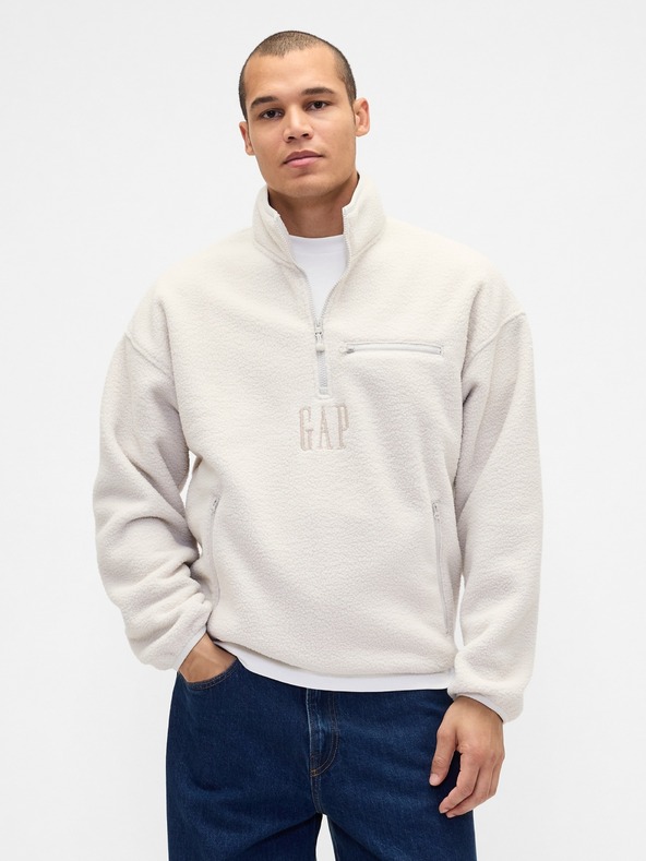 GAP Oversize sherpa pulóver Arctic Fleece GAP