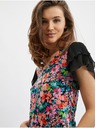 Orsay ORSAY kék-fekete női virágmintás blúz
