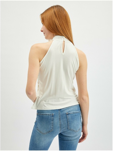 Orsay ORSAY krémszínű csipke női felső