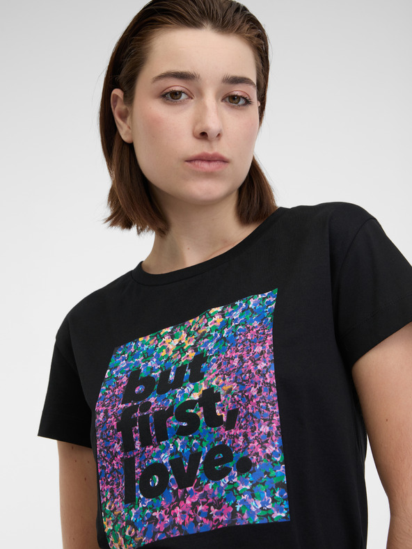 Orsay ORSAY fekete női póló