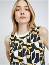 Orsay ORSAY fehér-fekete mintás blúz