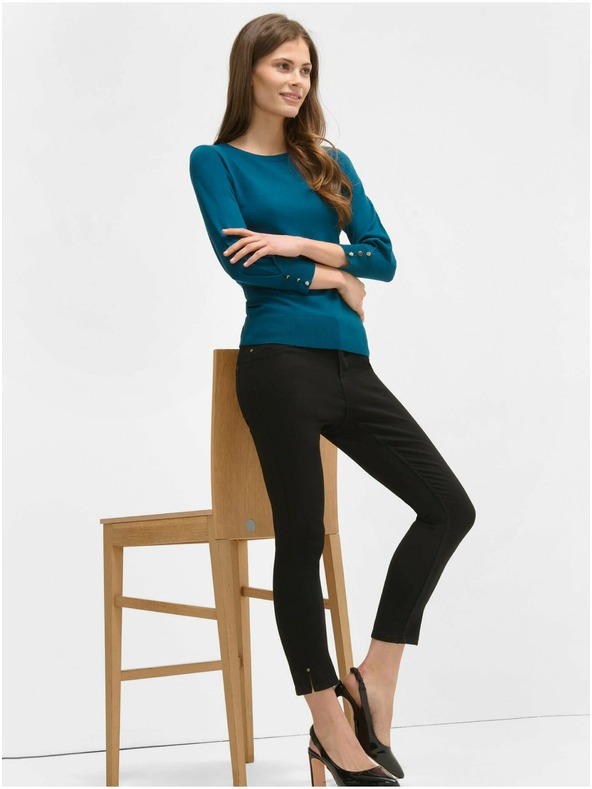 Orsay ORSAY fekete rövidített skinny fit farmer