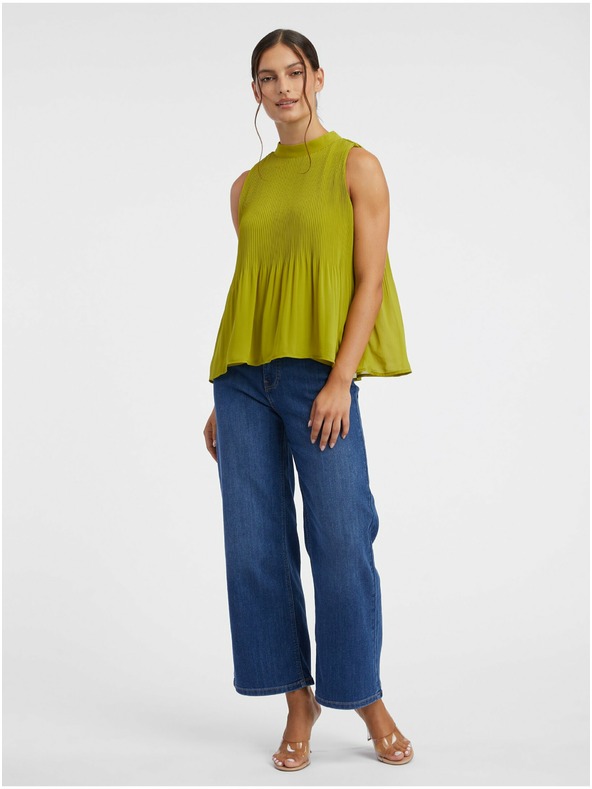 Orsay ORSAY zöld női bordázott blúz