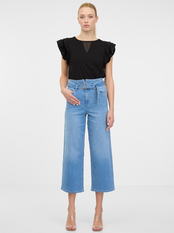 Orsay ORSAY fekete női rövid ujjú póló