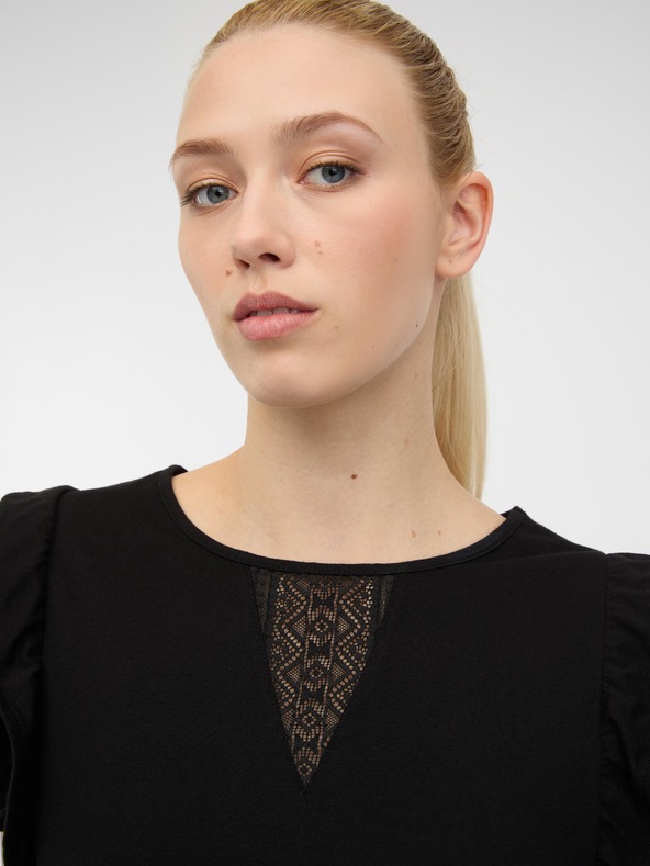 Orsay ORSAY fekete női rövid ujjú póló