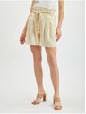 Orsay ORSAY bézs színű lenvászon női rövidnadrág