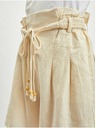Orsay ORSAY bézs színű lenvászon női rövidnadrág