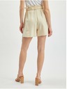 Orsay ORSAY bézs színű lenvászon női rövidnadrág