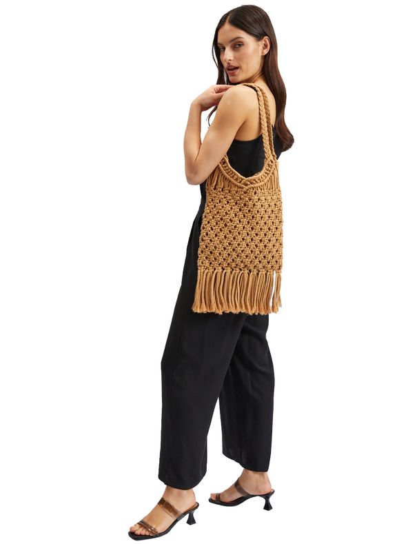 Orsay ORSAY barna női kötött táska dekoratív részlettel