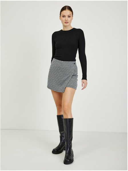 Orsay ORSAY fekete mintás női szoknya/rövidnadrág