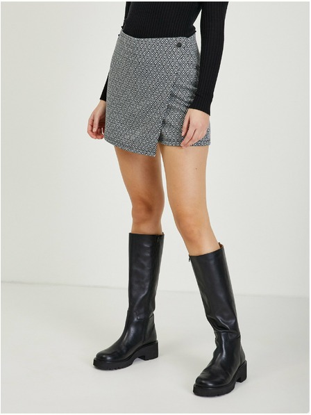 Orsay ORSAY fekete mintás női szoknya/rövidnadrág