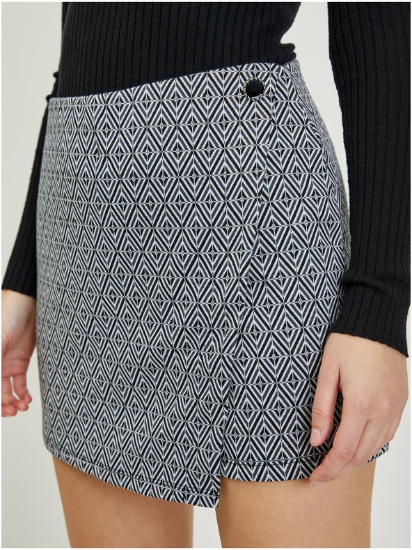 Orsay ORSAY fekete mintás női szoknya/rövidnadrág