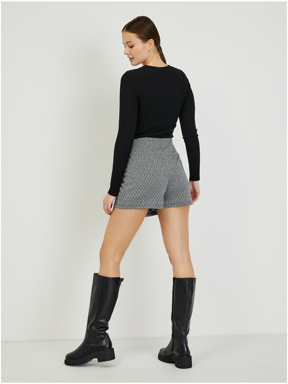 Orsay ORSAY fekete mintás női szoknya/rövidnadrág