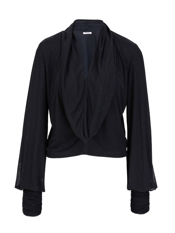 Orsay Fekete női felső strasszokkal ORSAY