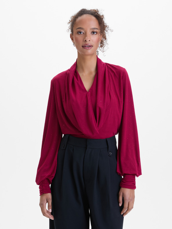 Orsay Bordó női felső strasszokkal ORSAY