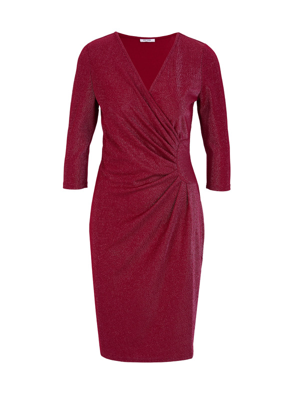 Orsay Bordó térdig érő női ruha ORSAY