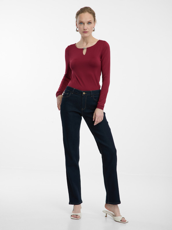 Orsay ORSAY borszínű női hosszú ujjú felső