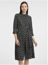 Orsay ORSAY fekete női mintás ing ruha