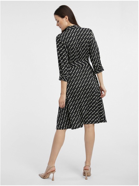 Orsay Fekete mintás női ing ruha ORSAY