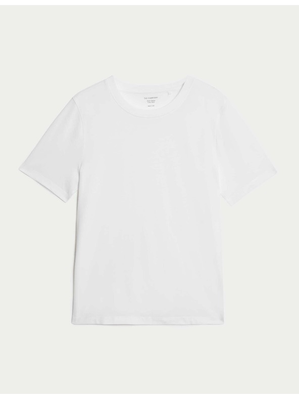 Marks & Spencer Fehér Marks & Spencer női pamut basic póló