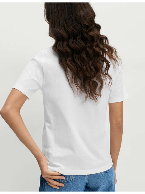 Marks & Spencer Fehér Marks & Spencer női pamut basic póló