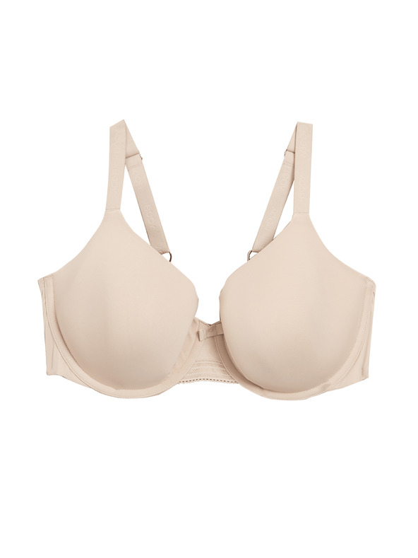 Marks & Spencer 3,5 cm méretű, 4,5 cm méretű, merevítős melltartó teljes kosárral, 3,5 cm méretű, merevítős és teljes kosárral. A-E Marks & Spencer bézs