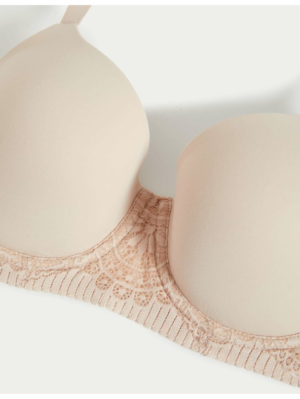 Marks & Spencer Body Soft™ sima merevítő alatti melltartó teljes kosárral, 4,5 oz. méretű. A-E Marks & Spencer bézs