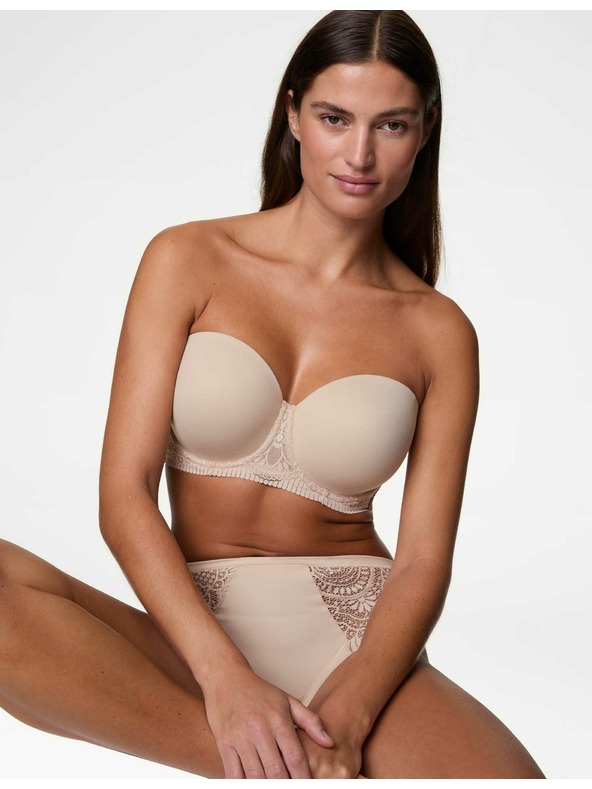 Marks & Spencer Bézs színű Marks & Spencer női merevített melltartó Body Soft™