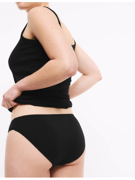 Marks & Spencer Marks & Spencer fekete pamut Lycra® bikinialsó, 5 csomag, Lycra® pamut, 5 csomag