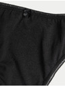 Marks & Spencer Magasan kivágott pamut és lycra® bugyi, 5 db-os kiszerelés Marks & Spencer black