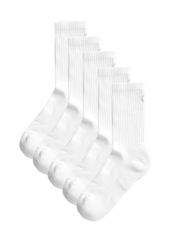 Marks & Spencer Öt pár női sportzokni készlet fehér színben Marks & Spencer