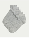 Marks & Spencer 5 pár varrás nélküli bokazokni Marks & Spencer szürke