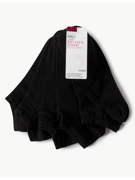 Marks & Spencer Öt pár női zokni készlet fekete színben a Marks & Spencertől