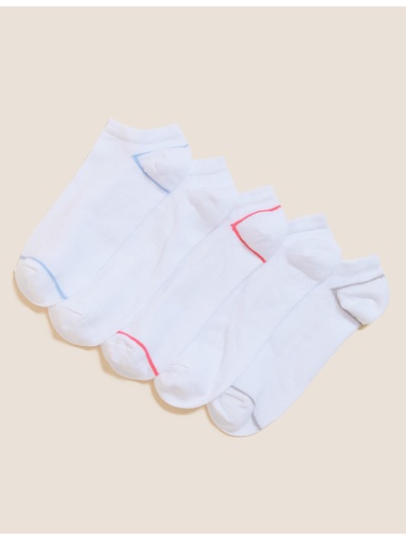 Marks & Spencer Öt párból álló készlet fehér Marks & Spencer női zokni