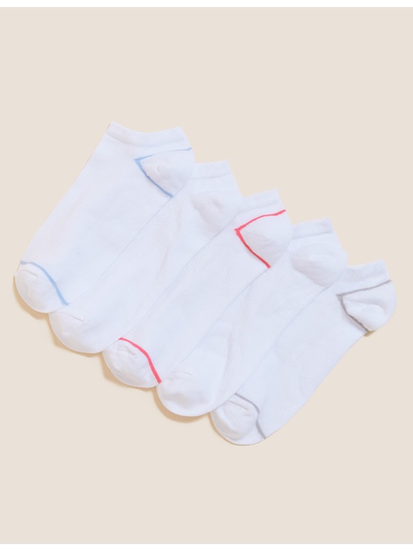 Marks & Spencer Öt párból álló készlet fehér Marks & Spencer női zokni
