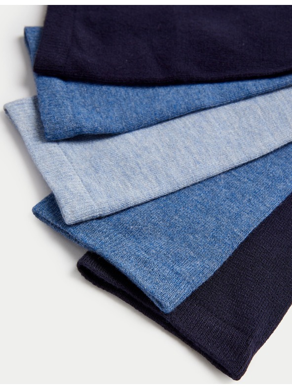 Marks & Spencer Öt pár női zokni készlet kék Marks & Spencer színben