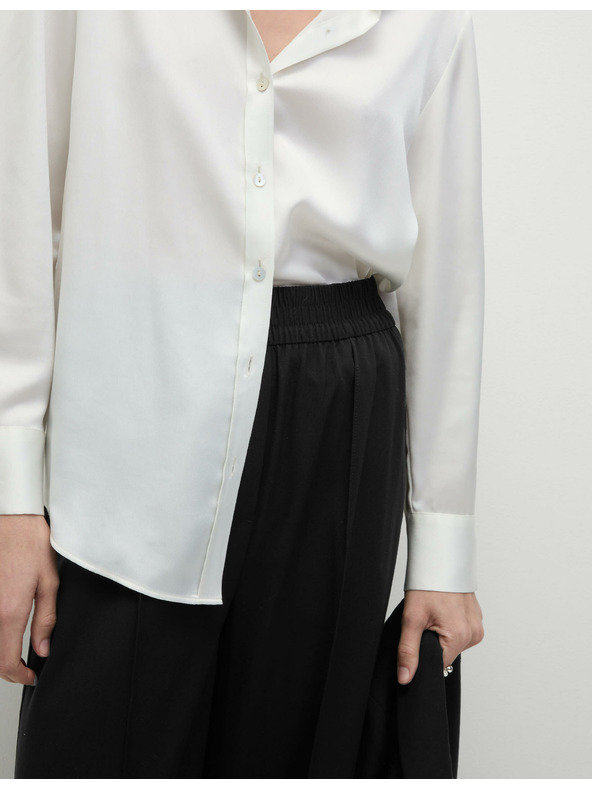 Marks & Spencer Fekete Marks & Spencer női széles szárú nadrág