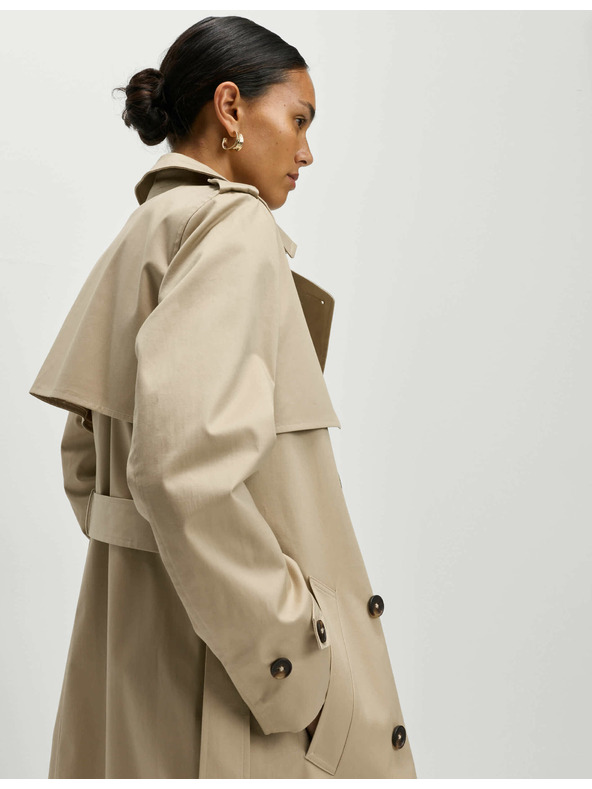 Marks & Spencer Bézs színű női hosszú öves kabát Marks & Spencer