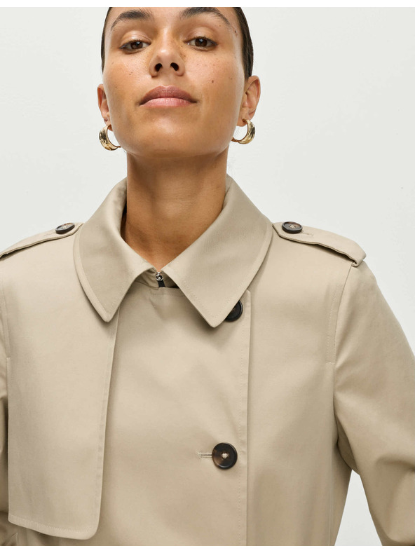 Marks & Spencer Bézs színű női hosszú öves kabát Marks & Spencer