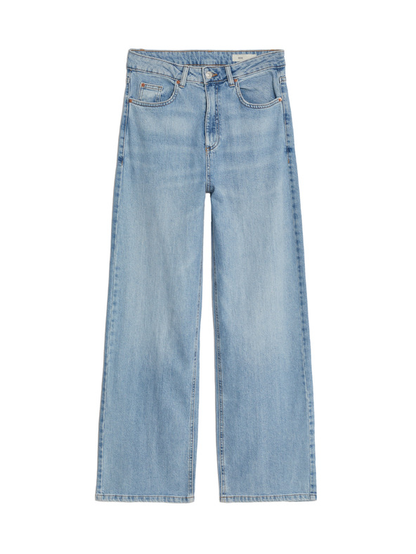 Marks & Spencer Világoskék női magas derekú, széles szárú farmer Marks & Spencer