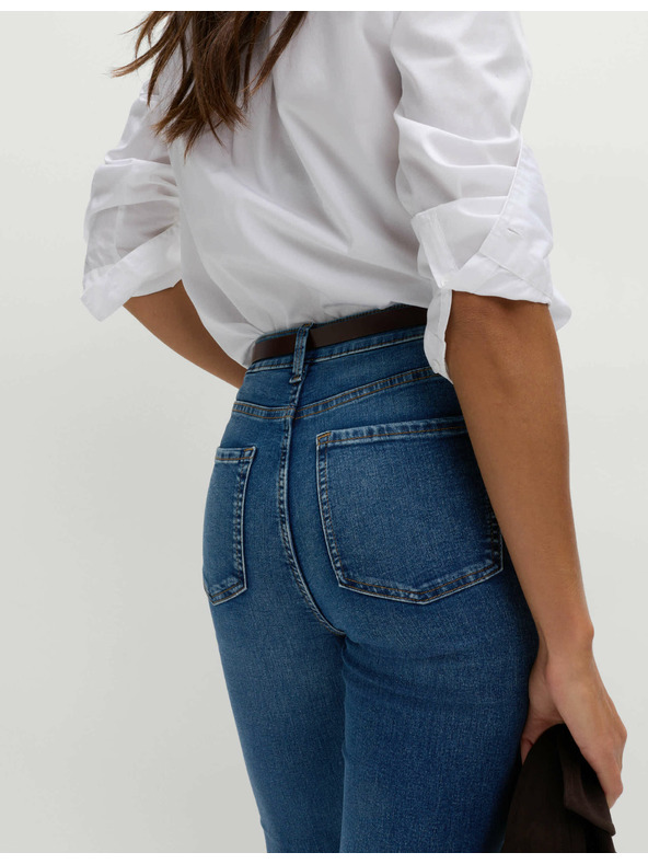 Marks & Spencer Marks & Spencer női kék, kiégett farmer