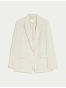Marks & Spencer Egyberészes blézer, laza szabású Marks & Spencer bézs színű