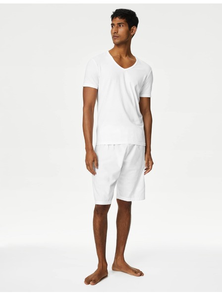 Marks & Spencer Három darabos férfi alap pólókészlet fehér színben, Marks & Spencer Cool & Fresh™ technológiával.