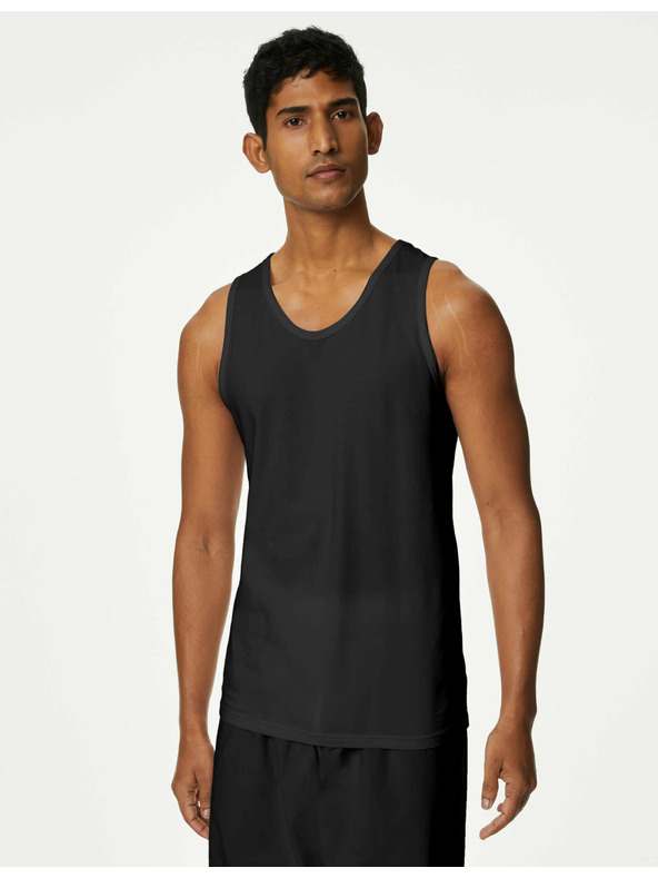 Marks & Spencer Három darab fekete színű, Cool & Fresh™ Marks & Spencer technológiával készült férfi alappólóból álló készlet.